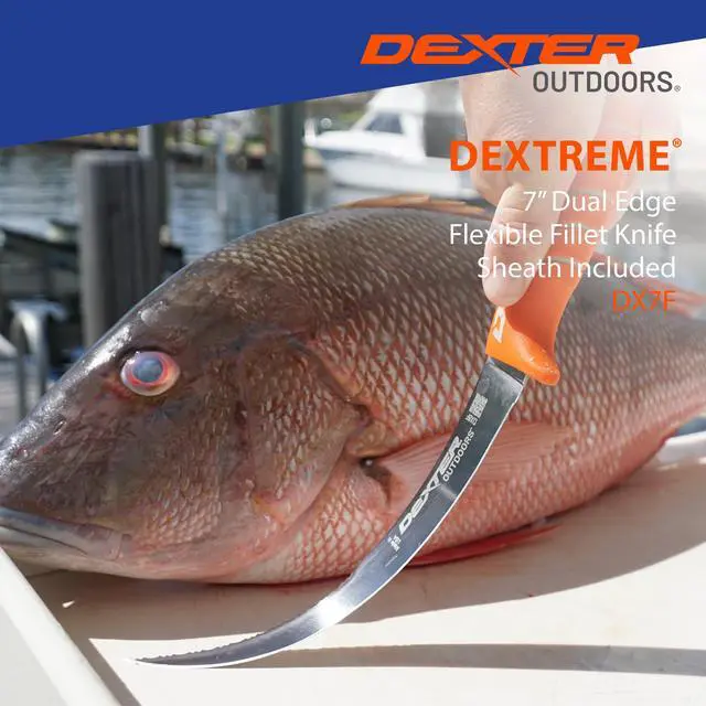 Alt view image 7 of 7 - Dextreme Dual Edge 7" Flexible Fillet Knife | Includes Sheath