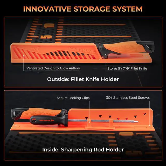 Alt view image 2 of 7 - EZ Fillet Fish Fillet Mat, Anti-slip Texture With 25" Integrated Ruler, Extended Dimensions, Easy to Clean Material, Portable Storage, Fish Cutting Board