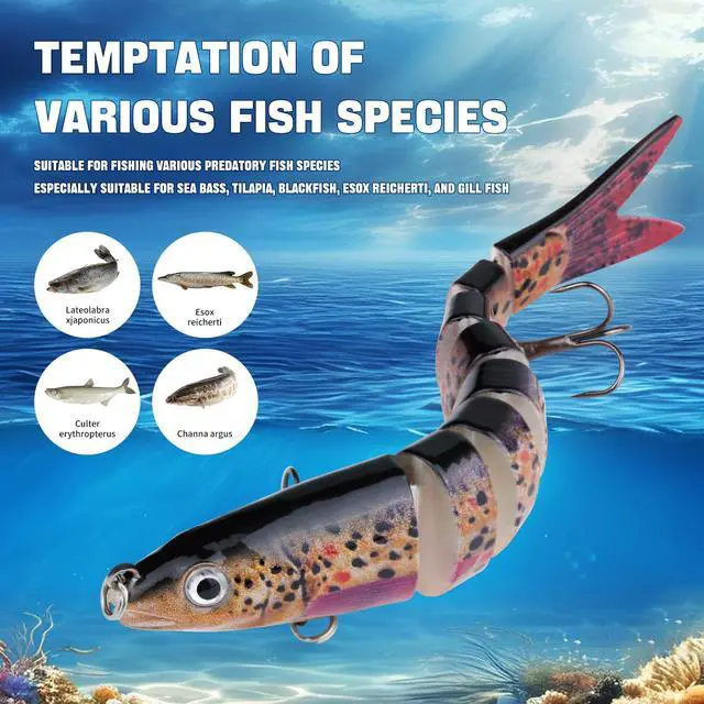 Alt view image 4 of 7 - Fishing Artificial Lures Kit Mixed Including Front Diving Fin Minnow Surface Popper Crank Baits Pencil VIB with Hook and Soft Lures Accessories for Saltwater Freshwater Trout Bass Tackle Gift Set