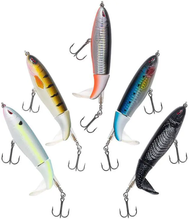 Main image of The Original Plopping Minnow 90mm 110mm 130mm - Fishing Lure for Bass Floating Whopper Rotating Topwater Crankbait Popper Lure Swimbait Plopper
