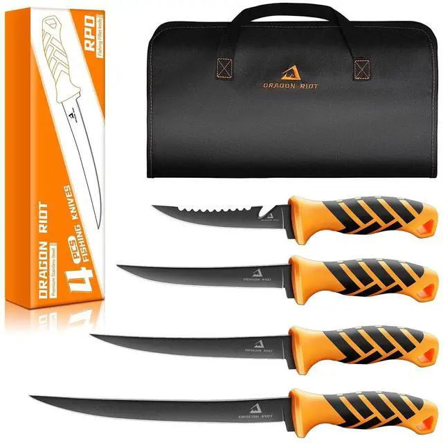Main image of Fillet Knife Set,Flexible Blade for Filleting and Boning,Premium Fish Filleting Knife in 5CR15MOV Stainless-Steel,Professional Fishing Knife Set with Non-slip Handle