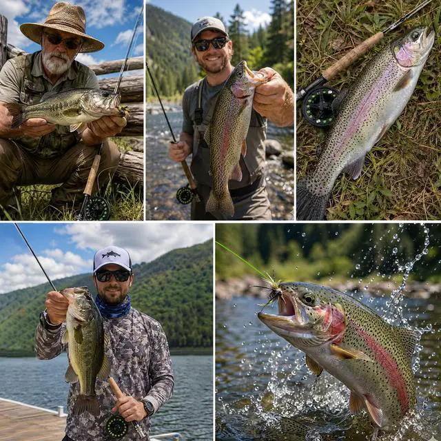Alt view image 7 of 7 - Fly Fishing Rod and Reel Combo, 4-Piece Fly Rod Kit with Complete Fly Fishing Gear: Fly Rod, Pre-Spooled Fly Fishing Reel, Fishing Flies, Leader, Forceps, Nipper and Carrying Case