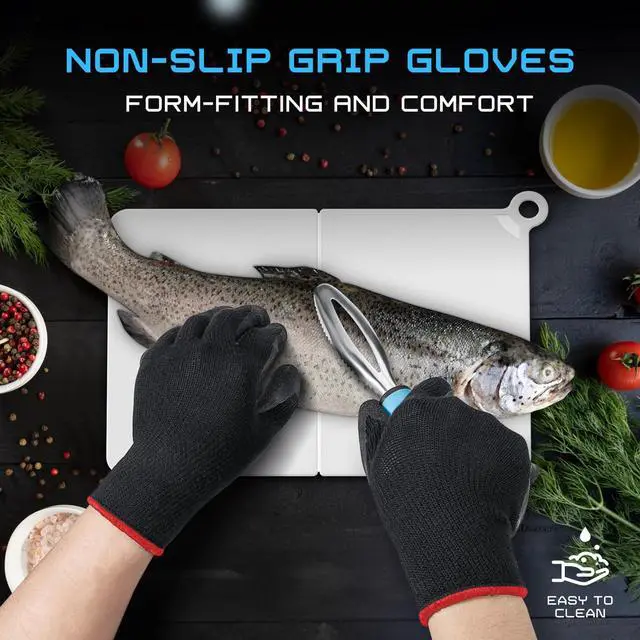 Alt view image 6 of 7 - Fillet Knife Kit Combo, Fishing Knives and Honing Rod, Ultra-Sharp G4116 German Stainless Steel, Non-Slip Handle, Durable Storage Bag, Fishing Gifts for Men