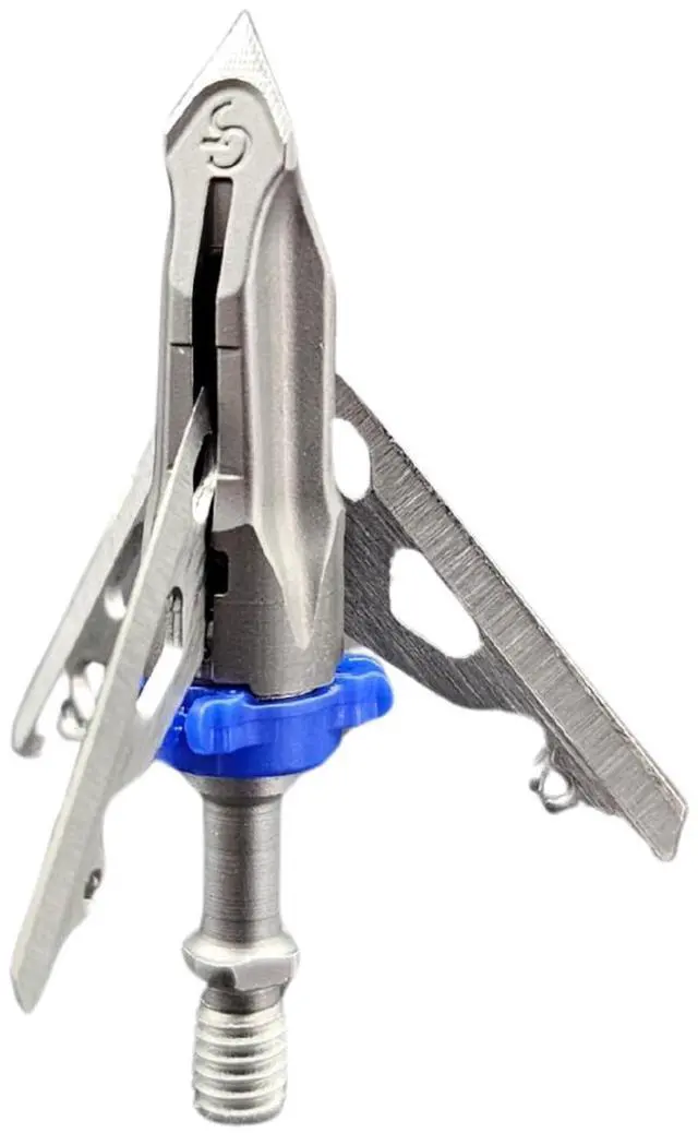 Main image of G5 Deadmeat V2 Expandable 3-Blade Broadheads | 3-Pack | 100/125 Grains | Razor Sharp 1.5" Cutting Diameter Mechanical Blades | Screw in | Compound & Recurve Compatible | 1 BMP Practice Tip Included