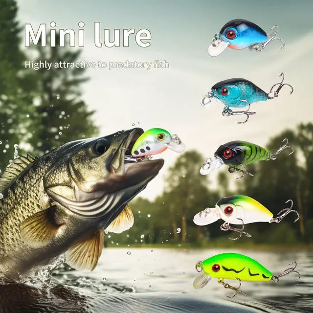 Alt view image 7 of 7 - Fishing Artificial Lures Kit Mixed Including Front Diving Fin Minnow Surface Popper Crank Baits Pencil VIB with Hook and Soft Lures Accessories for Saltwater Freshwater Trout Bass Tackle Gift Set