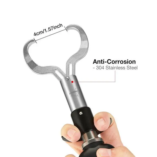 Alt view image 4 of 6 - Fish Gripper with Digital Fish Scale, Memory Function Fishing Scale, Save Up to Most 10 Set of Weight, Saltwater-Resistant, Portable Stainless Steel Fish Lip Gripper, Fishing Gear Gift