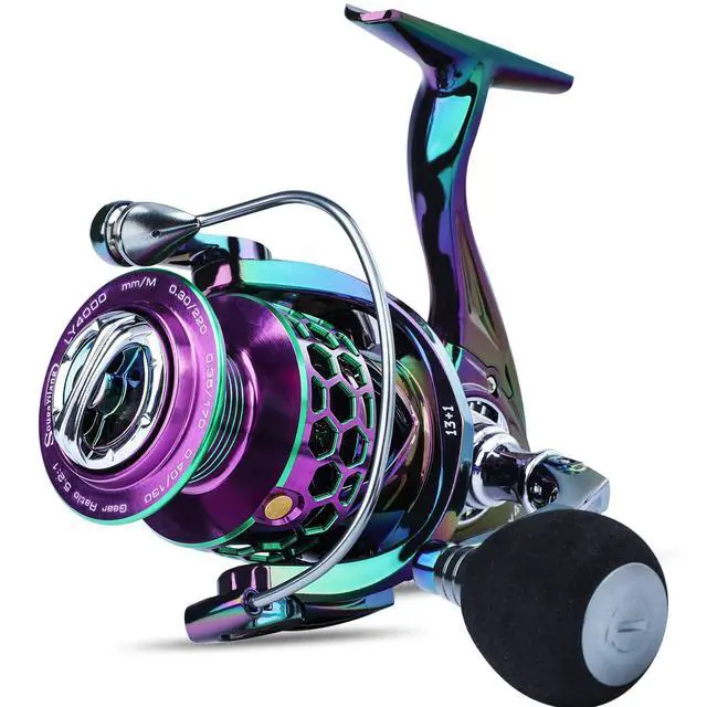 Main image of Colorful Fishing Reel 13 +1 BB Light Weight Ultra Smooth Powerful Spinning Reels, with CNC Line Management Graphite Frame, for Freshwater