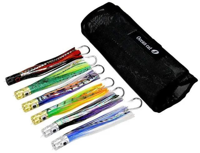 Main image of Saltwater Trolling Lure for Marlin Tuna Mahi Dolphin Durado Wahoo Trolling Lures Free Mesh Bag Offshore Big Game Lures