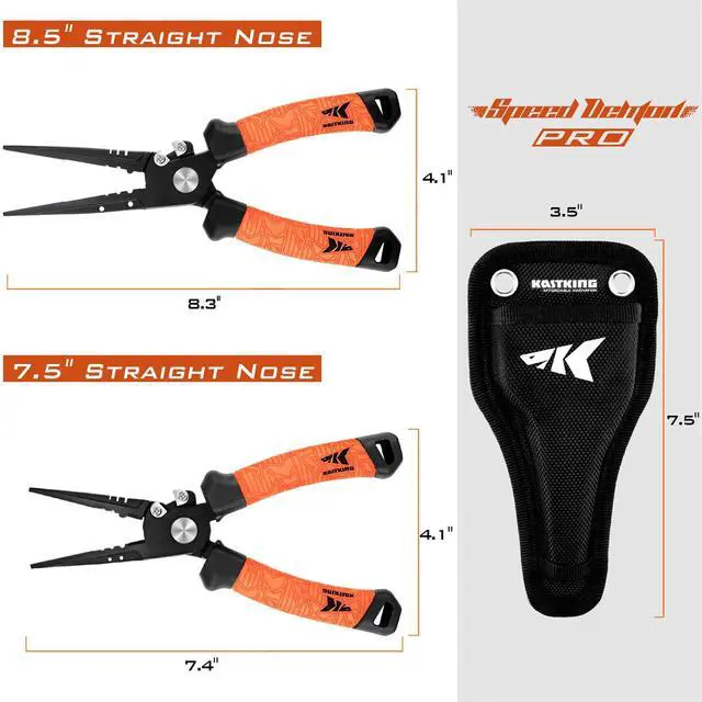 Alt view image 4 of 7 - Speed Demon Pro Fishing Pliers, 420 Stainless Steel, Fishing Tools, Saltwater Resistant Fishing Gear, Tungsten Carbide Cutters, Corrosion Resistant Coating, SuperPolymer Grip Handles