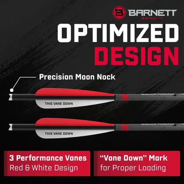 Alt view image 4 of 6 - Headhunter Crossbow Arrows Different Pack Sizes, Standard Moon Nocks, Includes Field Points, Pre-Fletched for Crossbow Use
