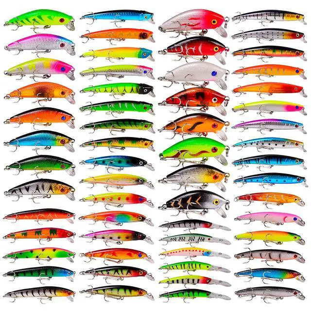 Main image of Bass Fishing Lures Kit Set Topwater Hard Baits Minnow Crankbait Pencil VIB Swimbait for Bass Pike Fit Saltwater and Freshwater