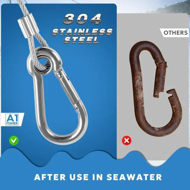 Alt view image 5 of 7 - 4 Arm Crab Trap Harness with Durable Nylon/Heavy Duty Metal Hooks for Sailing Fishing