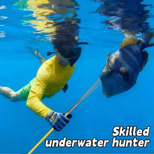 Alt view image 4 of 7 - Spearfishing Pole Hawaiian Sling Fishing Spear Set Fiberglass Pole Spear Harpoon Spearfishing Gear