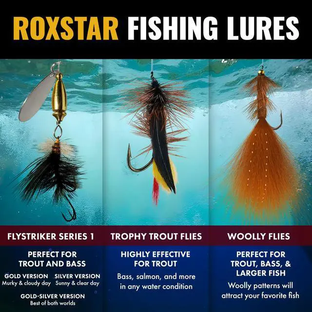Alt view image 6 of 7 - RoxStar Fly Shop Trophy Trout Top Wet & Dry Flies for Trout. Proven Nationwide to Catch Fish! Tied in-House Never Outsourced Fly Fishing Gift