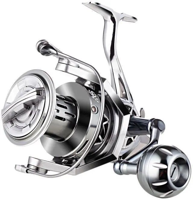 Main image of Spinning Reel, 8000/10000/12000 Aluminum Frame Surf Fishing Reels, Carbon Fiber 55LB Power Drag, Heavy Long Casting Inshore Saltwater & Offshore Saltwater Freshwater Fish Reel
