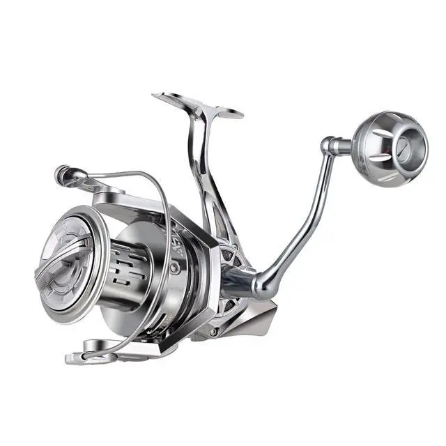 Alt view image 7 of 7 - Spinning Reel, 8000/10000/12000 Aluminum Frame Surf Fishing Reels, Carbon Fiber 55LB Power Drag, Heavy Long Casting Inshore Saltwater & Offshore Saltwater Freshwater Fish Reel