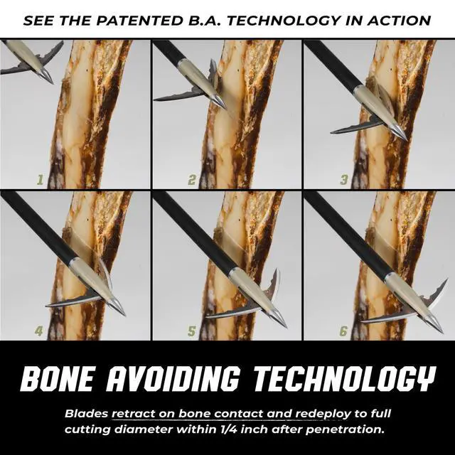 Alt view image 6 of 7 - Beast Broadheads, World's Fastest Deploying Broadhead, Patented Technology, Sharpest Penetrating Mechanicals, Plus Practice Tip