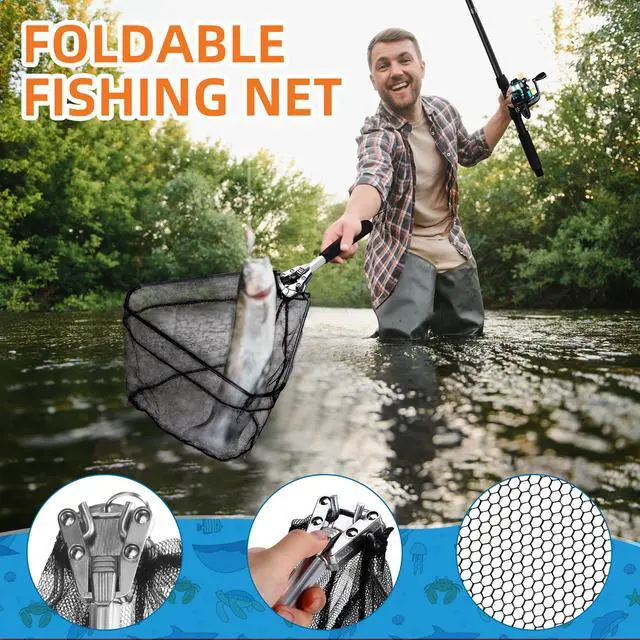 Alt view image 4 of 7 - Telescopic Fishing Rod and Reel Combo, 6.89ft 2pcs Collapsible Rod with Plier Lip Gripper Lures Carrier Bag Pre-Loaded Spinning Reel Saltwater Freshwater Fishing Pole Kit