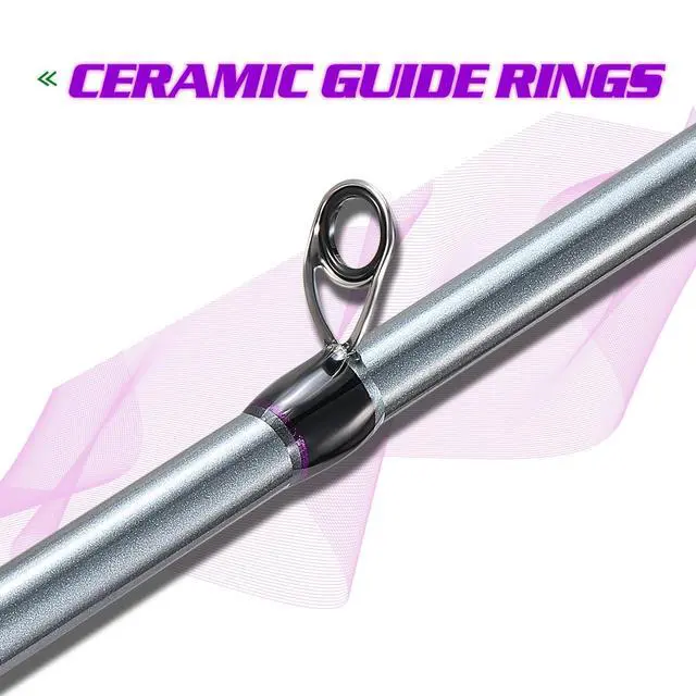 Alt view image 4 of 7 - Fishing Reel Rod Combo, Two Pieces Colorful Poratble Light Weight Casting Rod with Spincast Fishing Reel for Freshwater