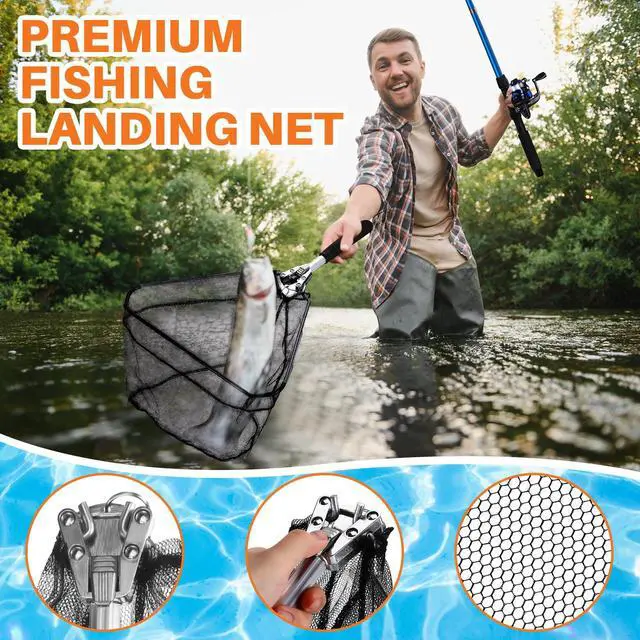 Alt view image 4 of 6 - Telescopic Fishing Rod and Reel Combo, 6.89ft 2pcs Collapsible Rod with Plier Lip Gripper Lures Carrier Bag Pre-Loaded Spinning Reel Saltwater Freshwater Fishing Pole Kit