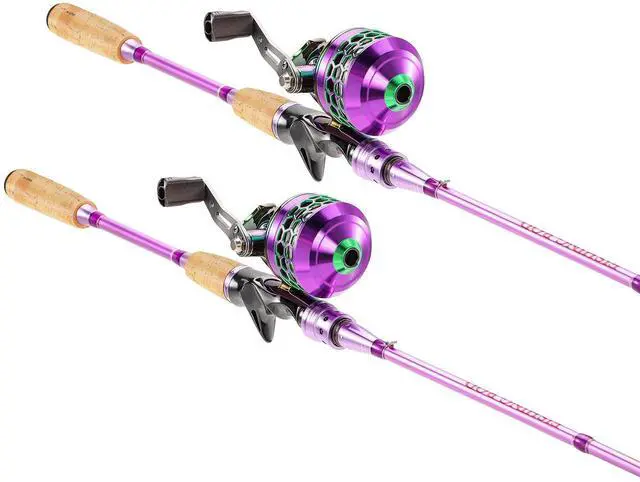 Main image of Souagyilang Spincast Fishing Rod Reel Combo,2 Pieces Medium Heavy Pole with Super Smooth Reel Trouble-Free Push-Button Bait Casting Design for Freshwater Bass Fishing