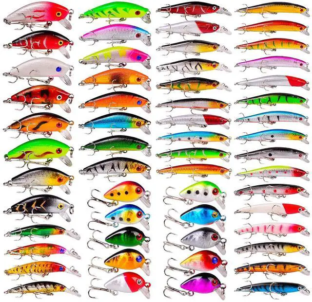 Main image of Bass Fishing Lures Kit Set Topwater Hard Baits Minnow Crankbait Pencil VIB Swimbait for Bass Pike Fit Saltwater and Freshwater