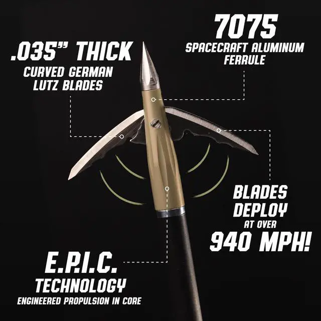 Alt view image 7 of 7 - Beast Broadheads, World's Fastest Deploying Broadhead, Patented Technology, Sharpest Penetrating Mechanicals, Plus Practice Tip