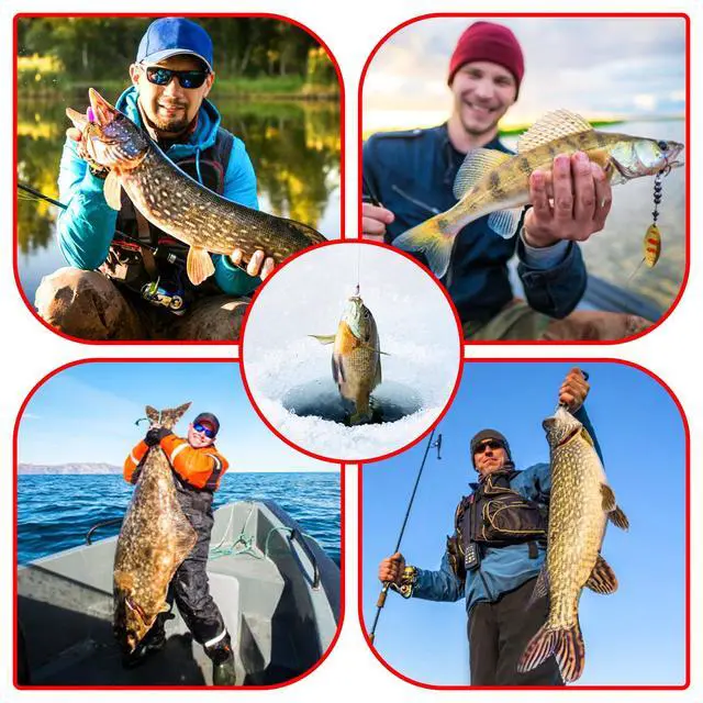 Alt view image 7 of 7 - Fishing Pole and Reel Combo - 2PCS Carbon Fiber Telescopic Rods Spinning Reels Saltwater/Freshwater Kit with Lures, Line and Carrier Bag, Travel Fishing Gear for Adults