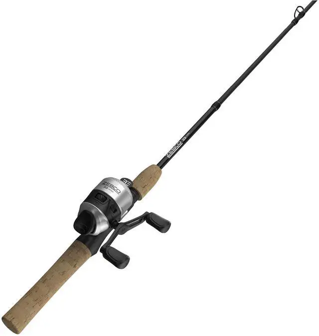 Main image of 33 Cork Reel and Fishing Rod Combo, Graphite Rod with Cork Handle, QuickSet Anti-Reverse Fishing Reel with Bite Alert