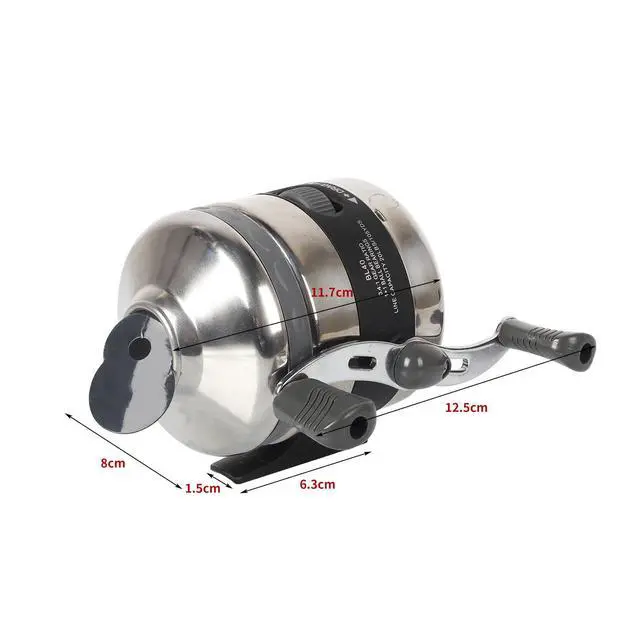 Alt view image 2 of 5 - Bowfishing Reel with Fishing Reel Seat Left and Right Reversible Handle,for Compound Bow and Recurve Bow