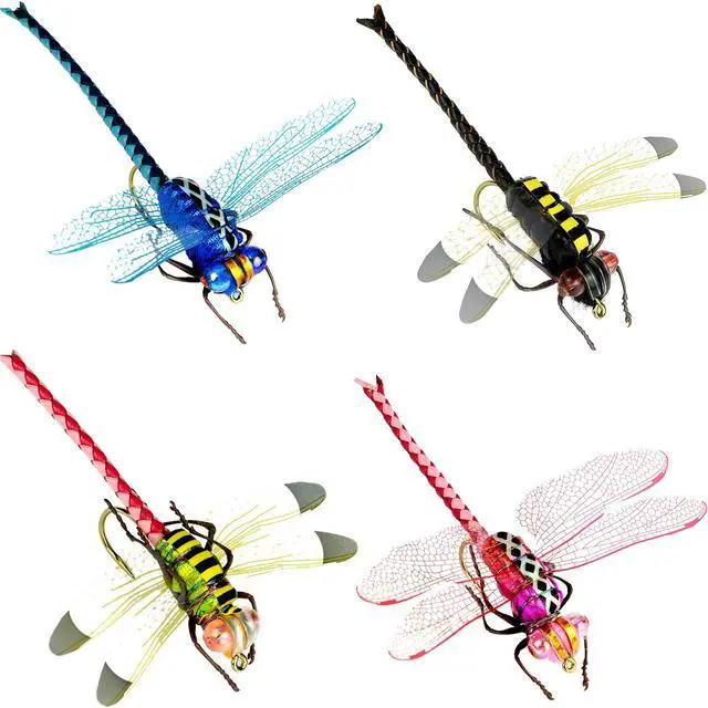 Main image of Dragonfly Fly Fishing Flies High Simulation Dry Flies for Bass Trout FishingSingle Weight: 2.68g