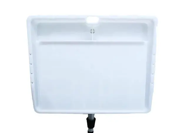 Alt view image 6 of 7 - Bait Cutting Board for Boat - Adjustable Fish Cleaning Filet Table with Compartments, Knife Slots, and Engraved Fish Scale | Easy to Transport & Store (Rod Holder Mount) White