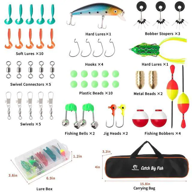 Alt view image 2 of 7 - Kids Fishing Pole Kit SetPortable Telescopic Fishing Rod and Reel Combo Full Kits for Boys, Girls, Beginner, Youth