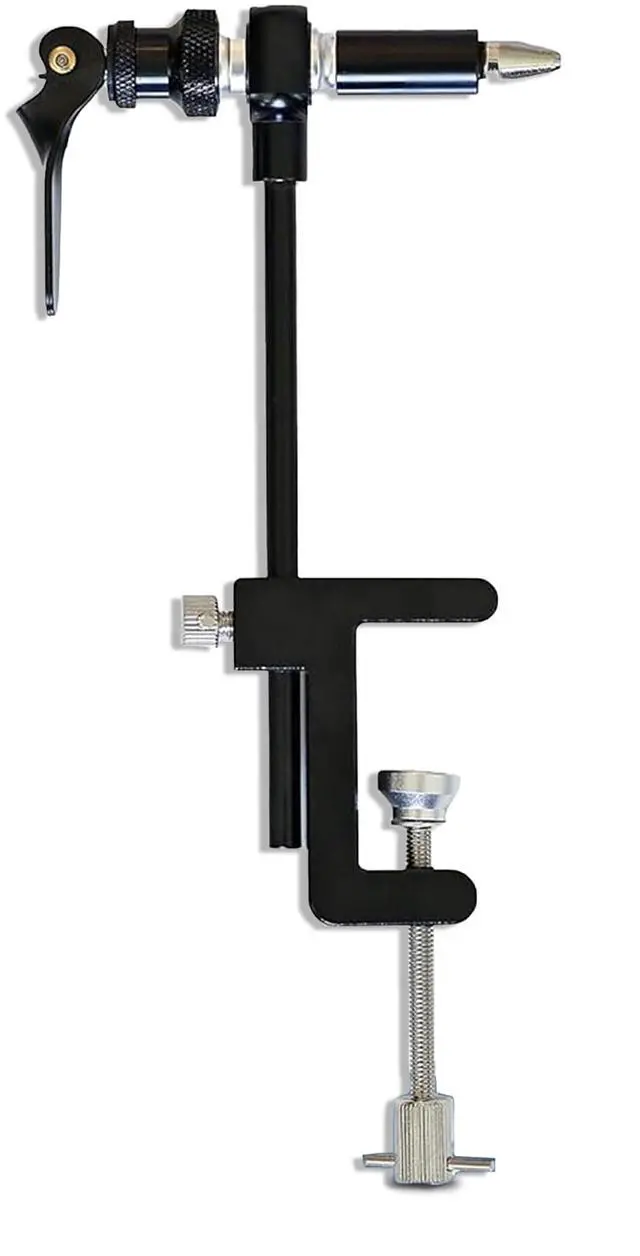 Main image of Rotary Fly Tying Vise for Beginners 360° Sturdy Clamp Base Black Fly Vise/Complete Fly Fishing Tools Kit | Fly Tying Materials Kit | Fly Tying Kit Accessories for Fishing Enthusiasts