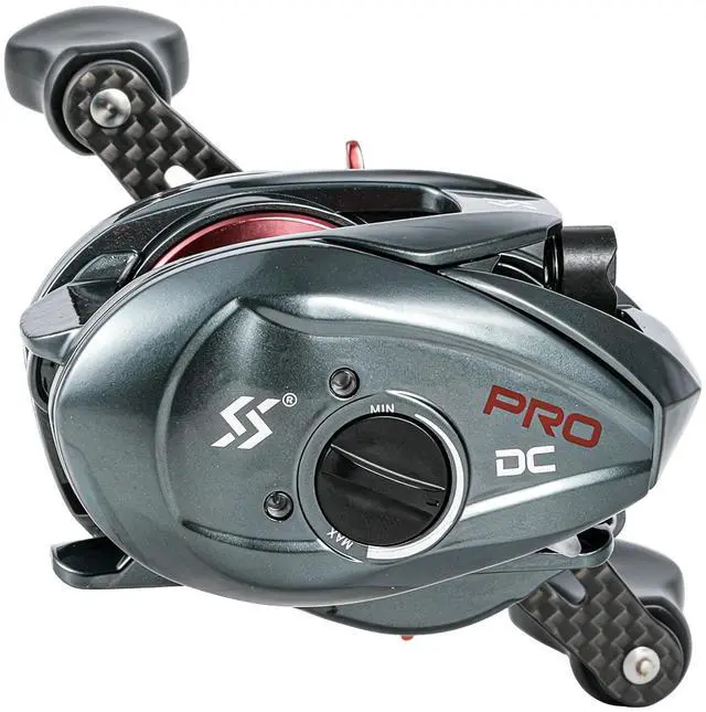 Main image of Upgraded DC Baitcasting Reel with Digital Control Braking, Carbon Fiber Handle, 7+1 Stainless Steel Bearings, 7.2:1 Gear Ratio, Brass Gear, Audible Drag Clicker