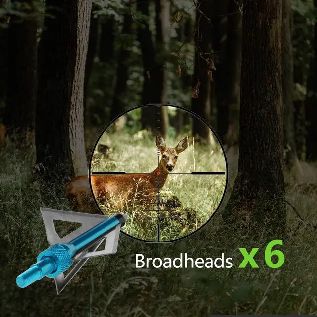 Alt view image 3 of 7 - 20 Inch Carbon Crossbow Bolt and Crossbow Broadheads Set, 12 Pcs Hunting Carbon Arrows for Crossbow with 3 Blade Broadheads 6 Pcs for Archery Practise Hunting Crossbow Arrows
