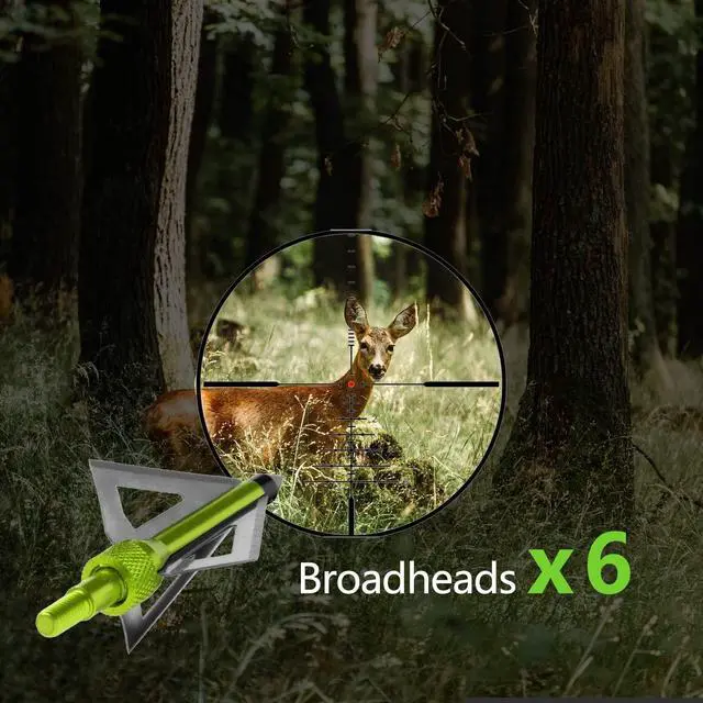 Alt view image 6 of 7 - 20 Inch Carbon Crossbow Bolt and Crossbow Broadheads Set, 12 Pcs Hunting Carbon Arrows for Crossbow with 3 Blade Broadheads 6 Pcs for Archery Practise Hunting Crossbow Arrows