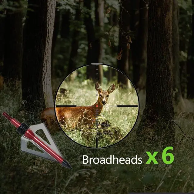 Alt view image 5 of 7 - 20 Inch Carbon Crossbow Bolt and Crossbow Broadheads Set, 12 Pcs Hunting Carbon Arrows for Crossbow with 3 Blade Broadheads 6 Pcs for Archery Practise Hunting Crossbow Arrows