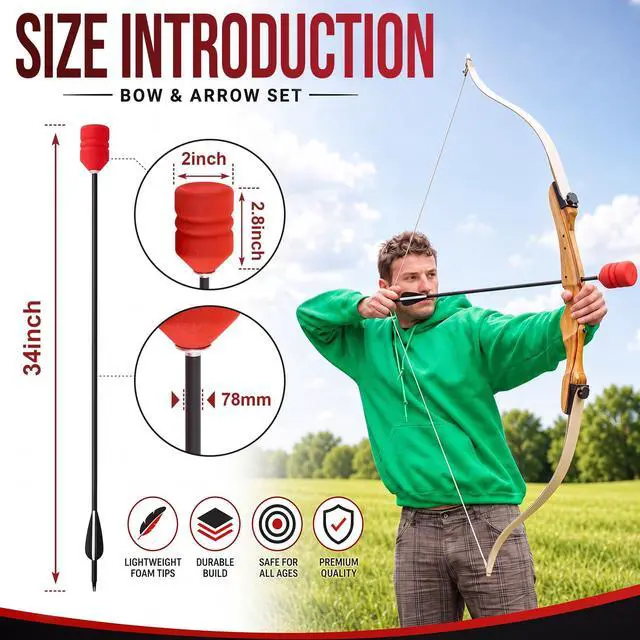 Alt view image 3 of 7 - 30 Inch Foam Tipped Arrows, 6/12 Pcs Removable Sponge Tip Archery LARP Practice Arrows with Archery Carbon Bow for Compound Bow, Combat Game, Training, Cs Shooting