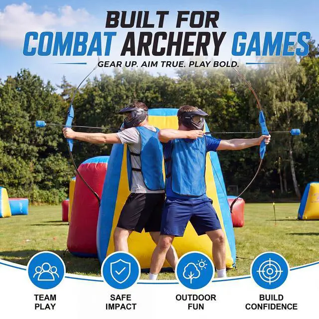 Alt view image 2 of 7 - 30 Inch Foam Tipped Arrows, 6/12 Pcs Removable Sponge Tip Archery LARP Practice Arrows with Archery Carbon Bow for Compound Bow, Combat Game, Training, Cs Shooting
