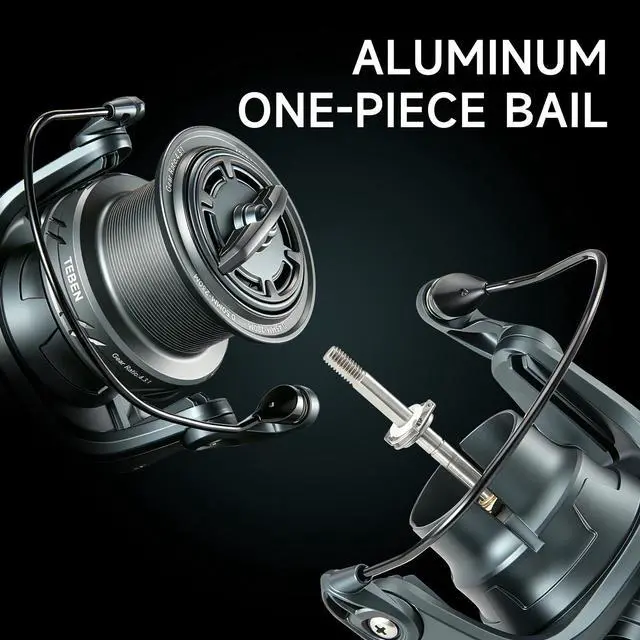 Alt view image 5 of 7 - Surf Fishing Reel - 4.3:1/5.2:1 Grea Ratio Spinning Reel,4+1BB Surf Fishing Reels,Max Drag 17.64-55 Lbs Freshiwater and Saltwater Spinning Reels Fishing