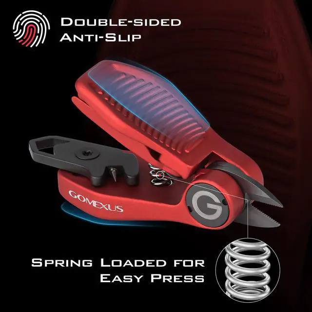 Alt view image 6 of 7 - Sharkbite Fishing Line Cutter with Retractors and Fishing Knot Tying Tool and Hook Eye Cleaner, Fly Fishing Nippers