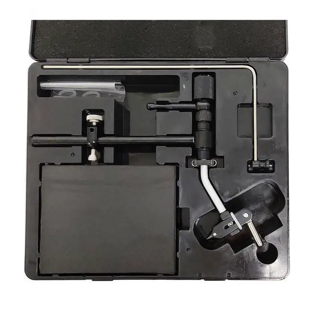 Alt view image 5 of 7 - 360 Degree Rotary Fly Tying Vise Aluminum Fly Tying Tool with Hardened Steel Jaws Adjustable Hook Size 28 to 5 0 Fly Fishing Vise
