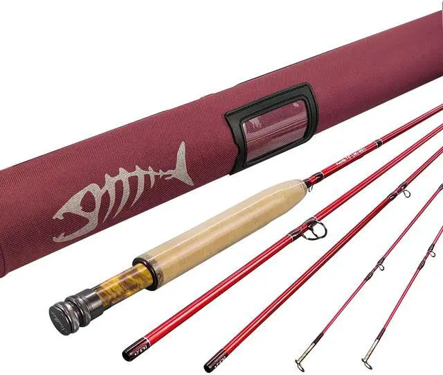 Main image of Stalker Fly Fishing Rod with Extra Tip and Rod Tube | Medium fast action 7.5/8/8.5ft; Fits 2/3/4wt; IM12 carbon blank; US Pac Bay hardware