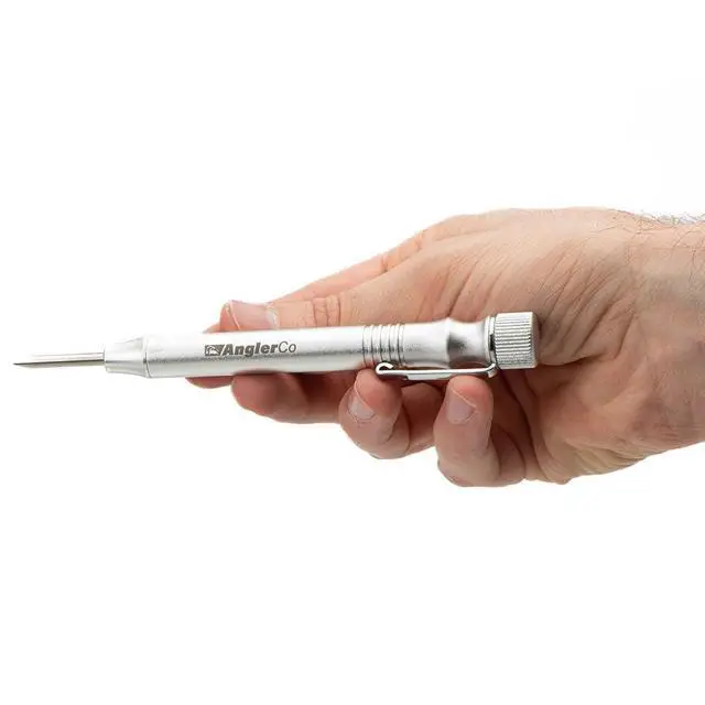 Alt view image 2 of 7 - Retractable Fish Venting Tool with Pocket Clip Durable Barotrauma Release Tool for Saltwater Fishing