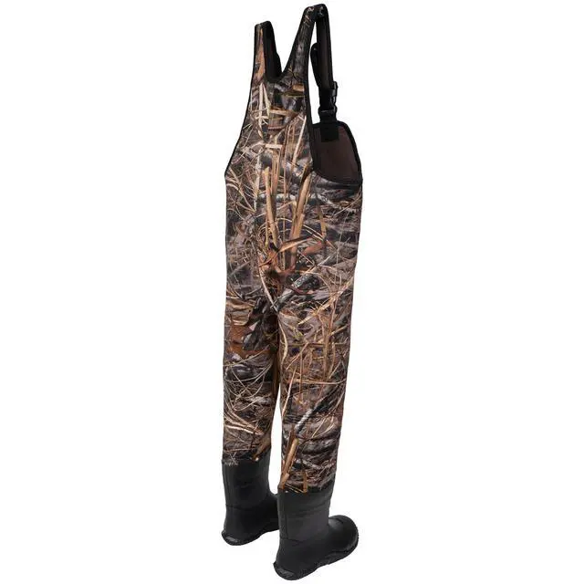 Alt view image 4 of 7 - Hunting Waders for Kids, Neoprene Youth Fishing Waders with Boot, Lightweight Chest Waders for Toddler Children