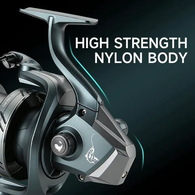 Alt view image 7 of 7 - Surf Fishing Reel - 4.3:1/5.2:1 Grea Ratio Spinning Reel,4+1BB Surf Fishing Reels,Max Drag 17.64-55 Lbs Freshiwater and Saltwater Spinning Reels Fishing