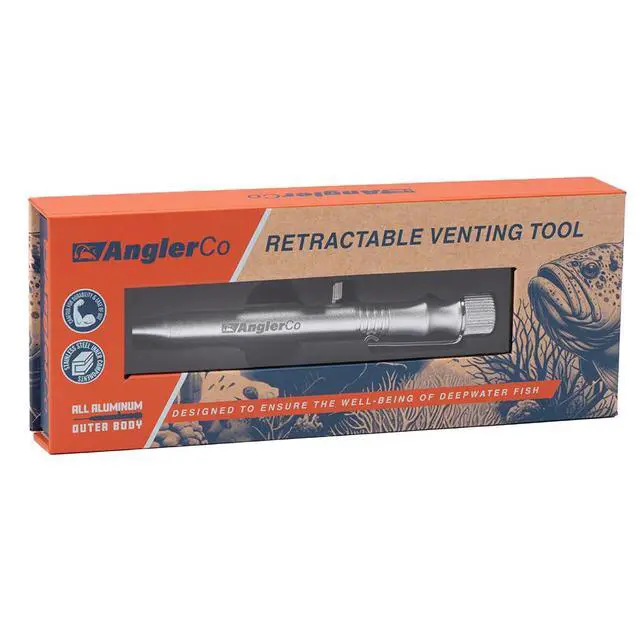 Alt view image 6 of 7 - Retractable Fish Venting Tool with Pocket Clip Durable Barotrauma Release Tool for Saltwater Fishing