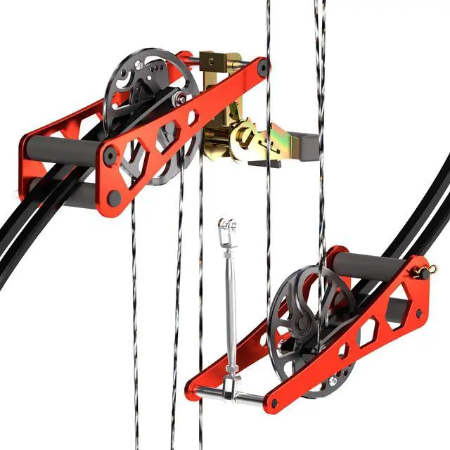 Main image of Handheld Bow Press, Archery Compound Bow Press, Universal Aluminum Alloy Bow Press for Compound Bow and Crossbow, Portable Ratchet Type Fine Tuning Tool with 51.2in Strap