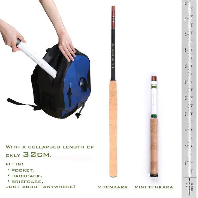 Alt view image 3 of 5 - Maxcatch Mini Tenkara Fly Fishing Rod with Extra Tip Section 12ft, 9ft6